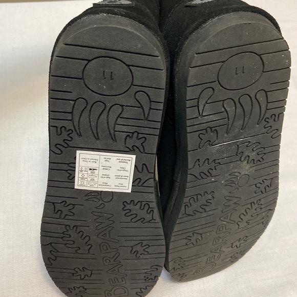 Bearpaw Black Suede Wool Lined Womens Booties & Stud Embellishments EUC size11 - Picture 8 of 8